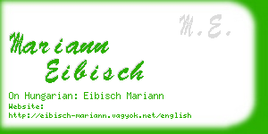 mariann eibisch business card